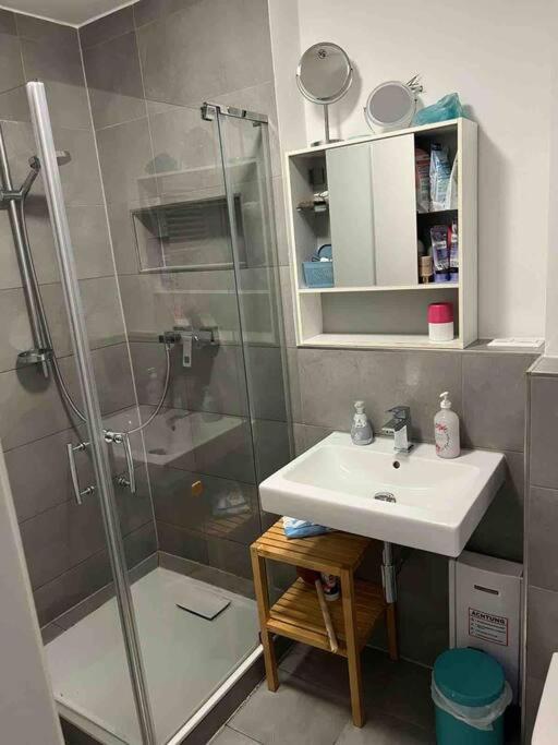 Stylische Maisonettewohnung Stadionnaehe,Wald,Westfalenhalle Dortmund Luaran gambar